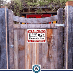 image-CIFbuy 24 Hour Video Surveillance Sign 8"x12"