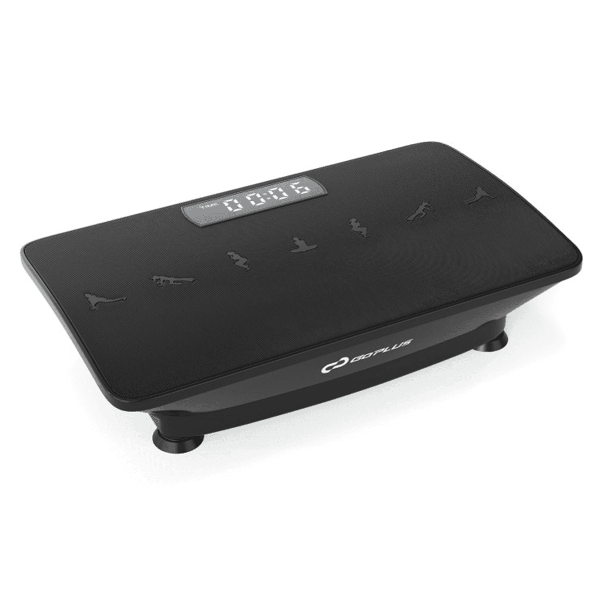 image-Black Vibration Plate - 10 Speeds, Remote, Music, 440LBS Capacity