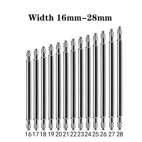 image-10PCS Stainless Steel Spring Bars - Durable Watch Strap Pins for Various Bands