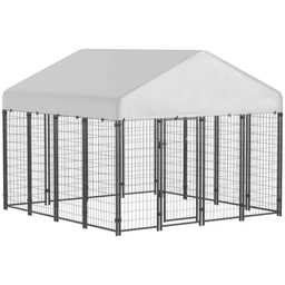 image-Dog Kennel Outdoor 8x8 Steel Large