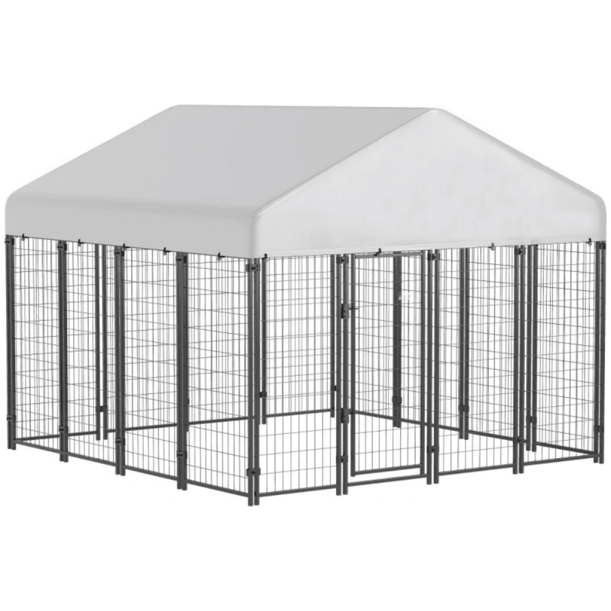 image-Dog Kennel Outdoor 8x8 Steel Large