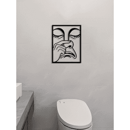 image-Trendy Nose Picking Wall Art, Holiday Gift, Aluminum, 9x12in