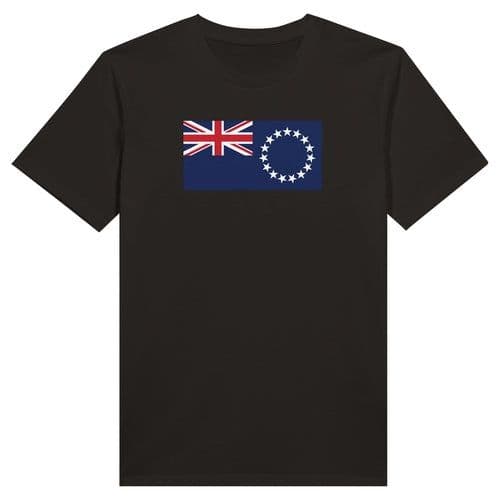image-Drapeau des îles Cook - T-shirt unisexe bio ras du cou
