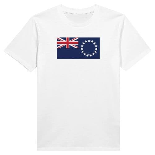 image-Drapeau des îles Cook - T-shirt unisexe bio ras du cou