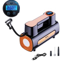 image-Tire Inflator 12V DC Portable Compressor Electric DC Auto Tire Pumps For Car Tires