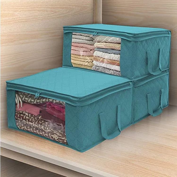 image-Non-woven Wardrobe Storage Bag Quilts Clothing