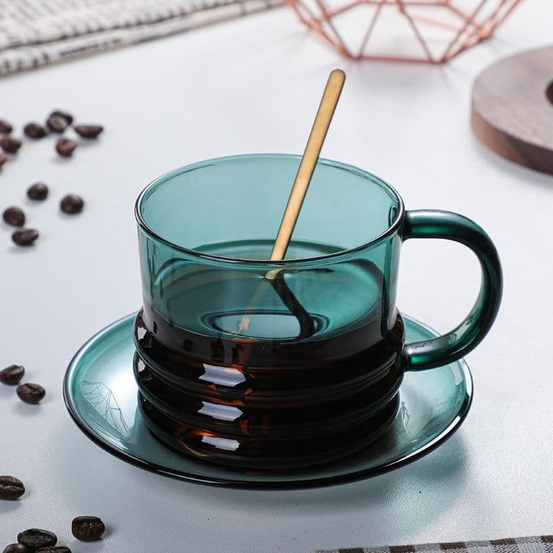 image-Environmental Protection High Borosilicate Glass Tea Cup Household Water Cup
