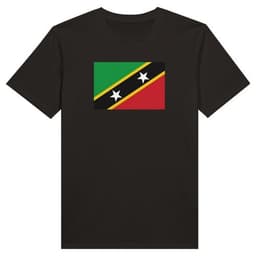 image-Drapeau de Saint-Christophe-et-Niévès - T-shirt unisexe bio ras du cou