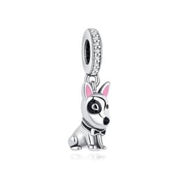 image-Original 925 Sterling Silver Charms Love Pets Dog Cat Paw Print Pendant Beads Fit Brand Bracelets Necklaces Women DIY Jewelry