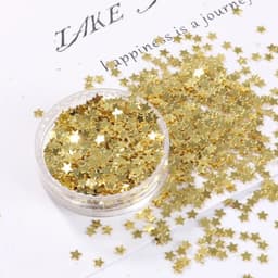 image-10g/Pack Light Gold Nail Sequin 3mm 4mm Star Shape Sequins Paillettes for Nails Beauty,Lady manicure,wedding decoration confetti