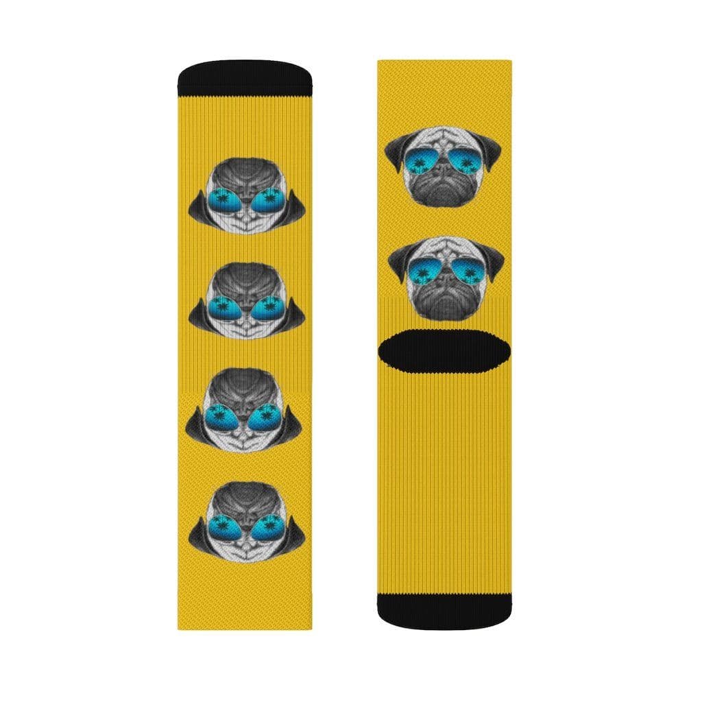 image-Pug in Sunglasses Fun Novelty Socks