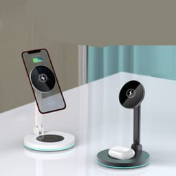 image-Compatible with Apple 2 In 1 Magnetic Wireless Charger Stand