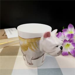 image-Creative Ceramic Water Cup Of Cartoon Dog