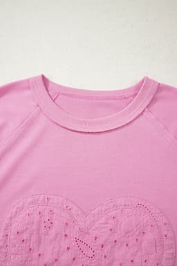 image-Pink Paisley Broderie Anglaise Long Sleeve Top
