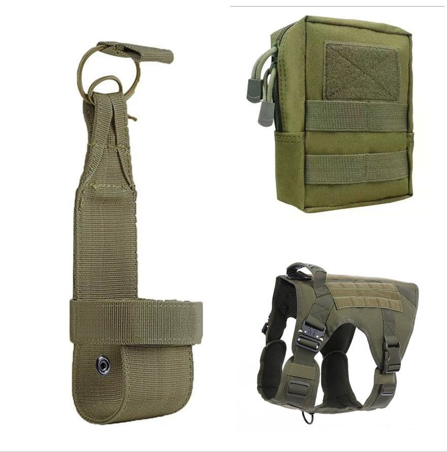 image-Tactical Dog Clothes Quick Disassembly Dog Vest Outdoor Pet Training Clothes
