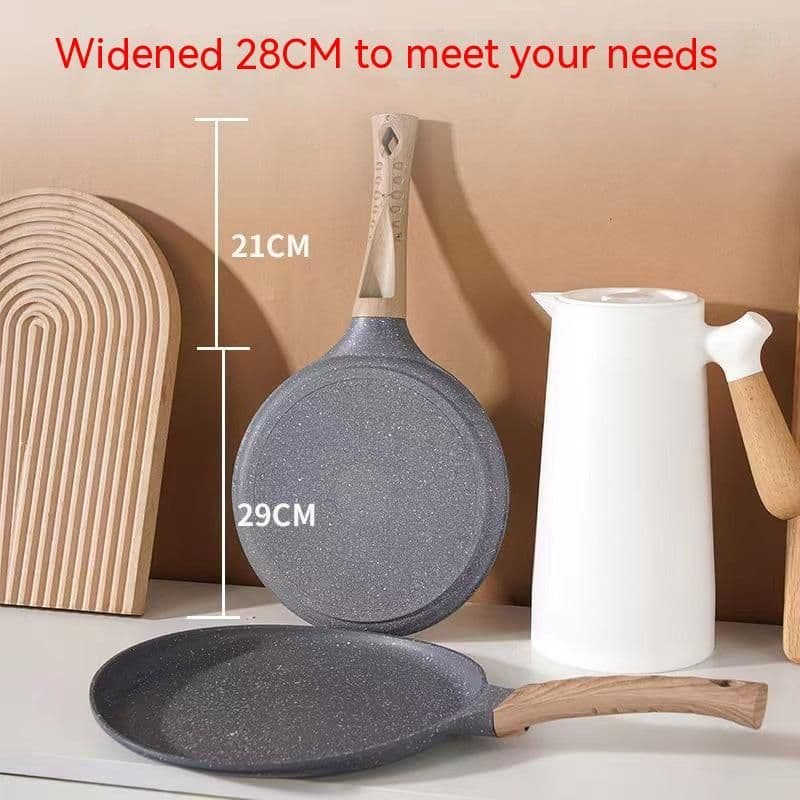 image-Medical Stone Coated Frying Pan Household Non-stick Pan