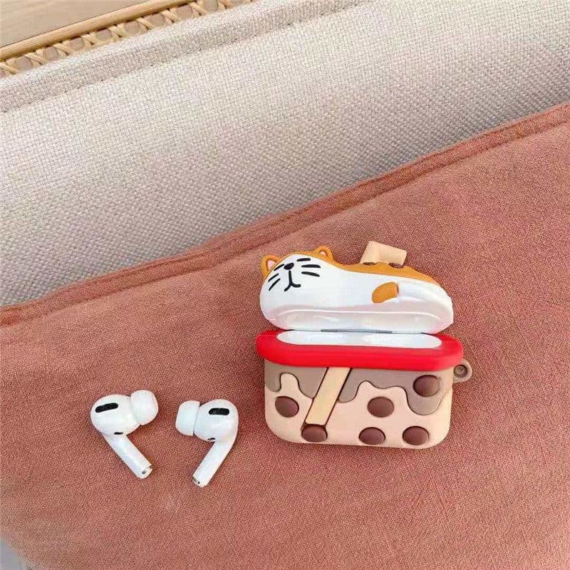 image-Cartoon Cute Cat Bluetooth Earphone Protective Cover
