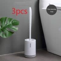 image-Non-stick Hair Soft Plastic Brush Head Toilet