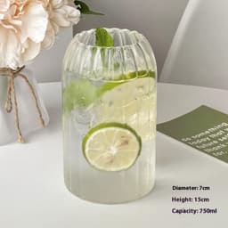 image-Glass Borosilicate Water Cup Transparent Coffee Cup