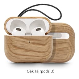 image-Back Cover Solid Wood Bluetooth Earphone Case