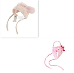 image-New Head Wearing Feather Funny Cat Stick Funny Cat Toy Stick Gray Big Eye Pet Toys Pet Products