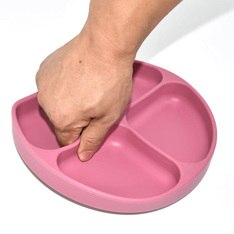 image-Silicone Children's Suction Cup Bowl Bib Baby Dinner Plate Water Cup Complementary Food Bowl Spoon Saliva Pocket Tableware