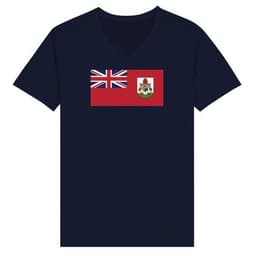 image-Drapeau des Bermudes - T-shirt unisexe premium col en V