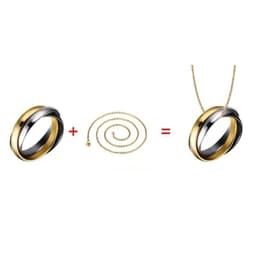 image-New Triple Interlocked Engagement Rings for Women Stainless Steel Three-in-one Promise Gift for Her Valentines Day
