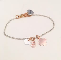 image-Number Bracelet with Heart and Lucky Charms.