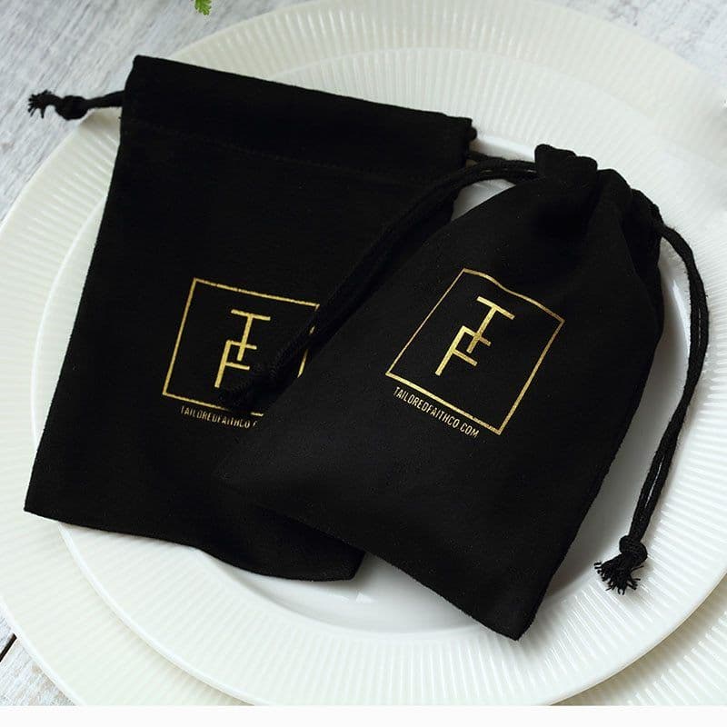 image-Flannel Jewelry Packaging Drawstring Drawstring Pocket Mobile Power Earphone Storage Bag