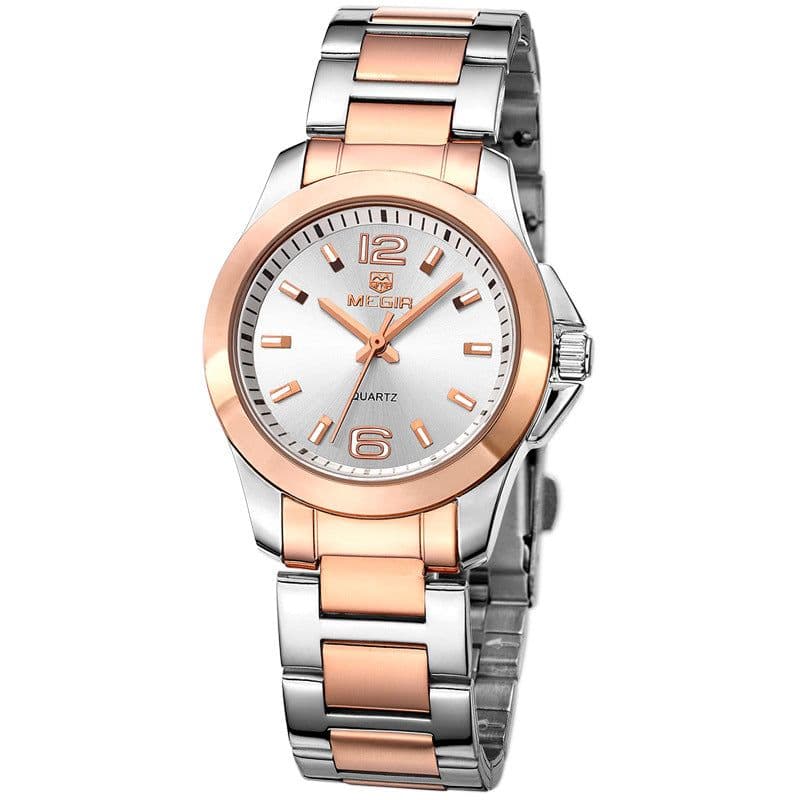 image-Quartz Steel Waterproof Casual Watch For Women