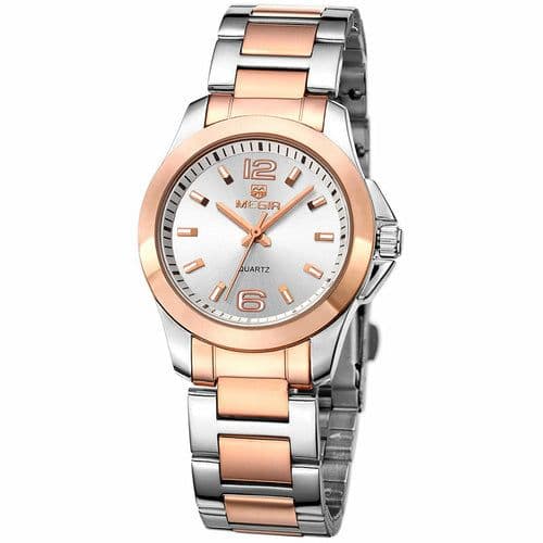 image-Quartz Steel Waterproof Casual Watch For Women
