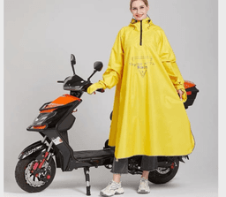 image-Raincoat Women's Long Motorcycle Sleeve