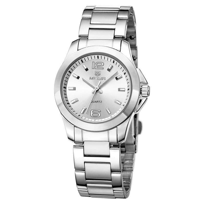 image-Quartz Steel Waterproof Casual Watch For Women