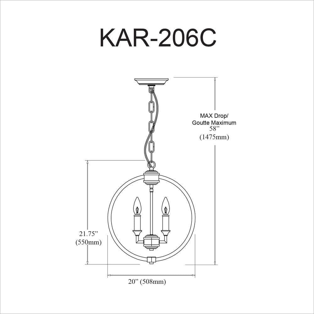 image-6LT Chandelier, Polished Chrome,Jewelled Accents
