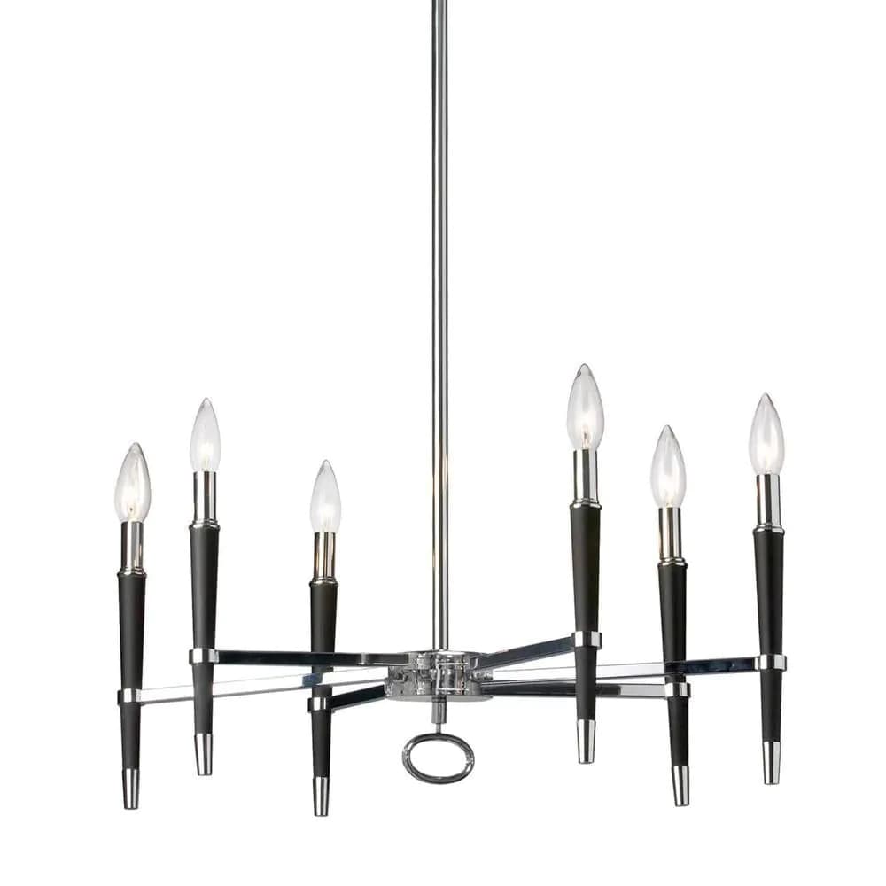 image-6LT Incandescent Chandelier, PC Finish