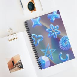image-Virtual Space Spiral Notebook