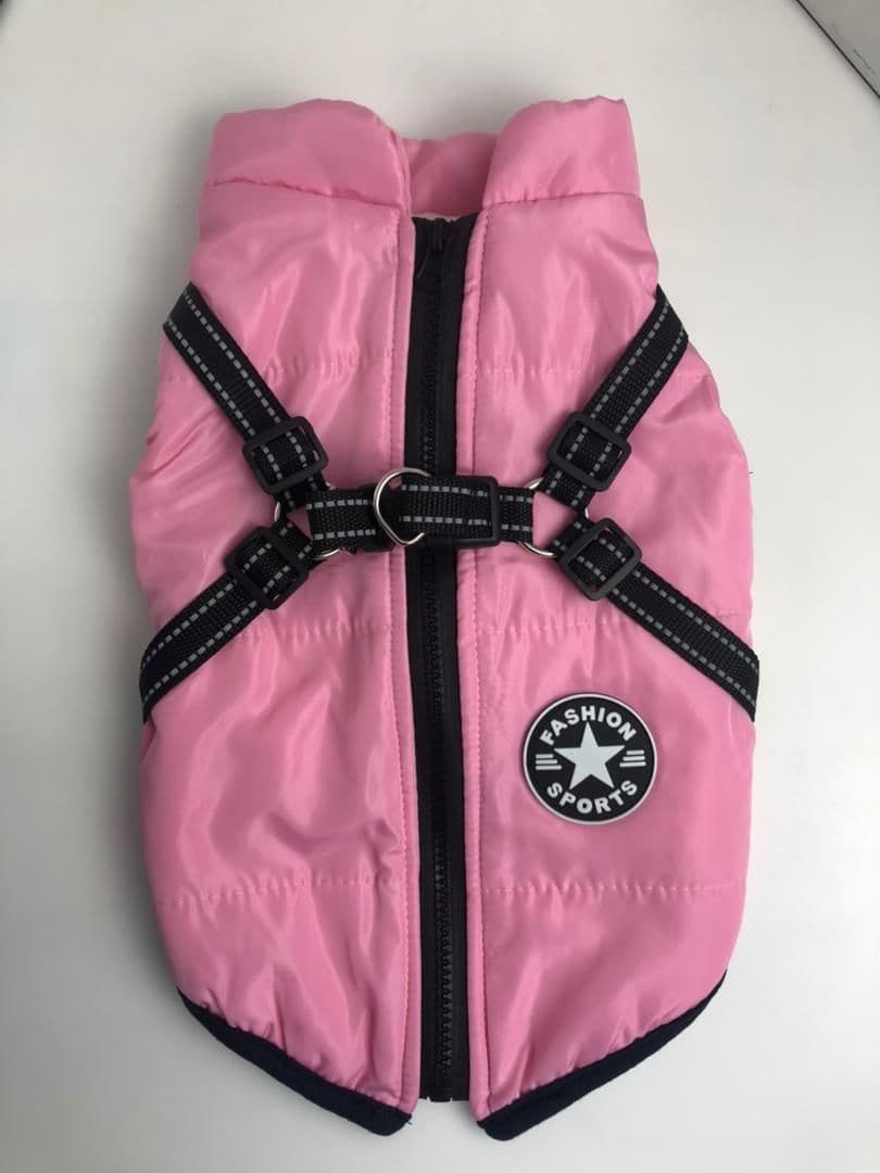 image-Dog Clothes Chest Back Integrated Cotton Vest Pet Cotton Clothes Winter Clothes