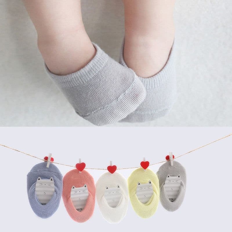 image-Children's No-Slip Floor Socks - Navy Blue