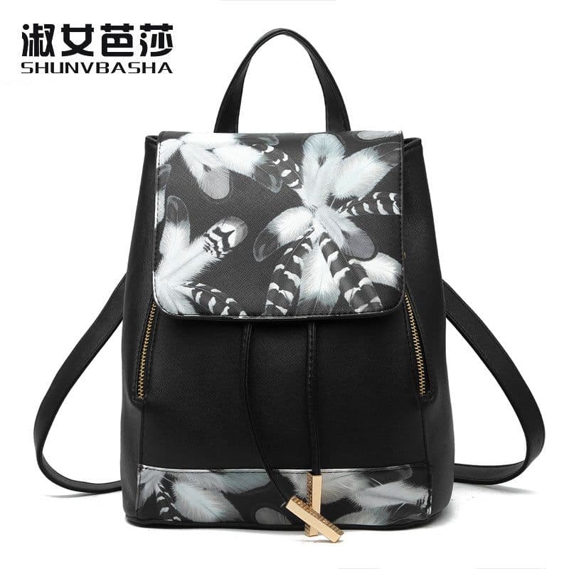 image-Backpack women 2020 new fashion casual female student backpack one drop shipping