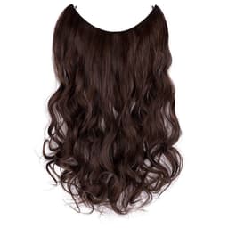 image-Fishing line hair curtain long curly hair no trace hair extension wig piece European and American foreign trade fashion wig female manufacturers spot wholesale