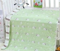 image-110 * 110cm baby bath towel cover blanket gauze children quilt quality baby children pure cotton 6 six layer gauze bath towel