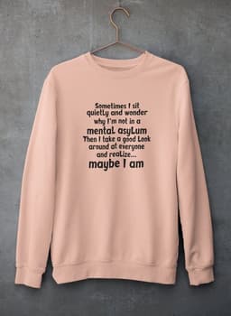 image-Sometimes I Sit Quietly Sweat Shirt