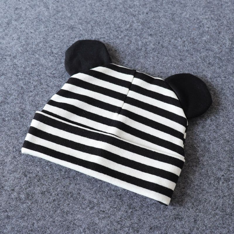image-Children's hats baby Mickey mouse ears super cute hats cute hoods double-layer warm hoods