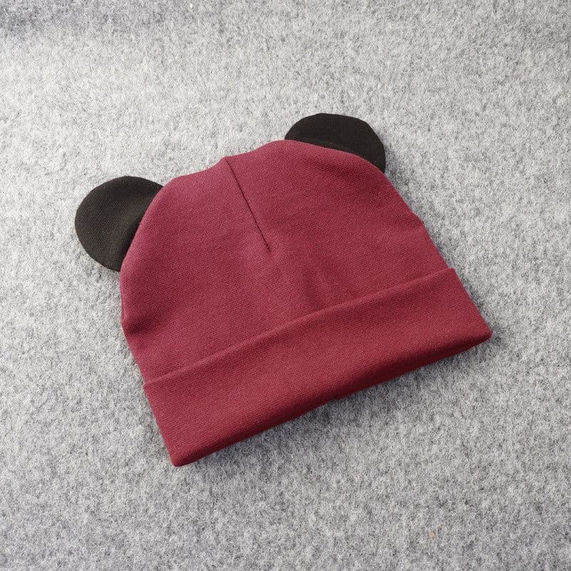 image-Children's hats baby Mickey mouse ears super cute hats cute hoods double-layer warm hoods