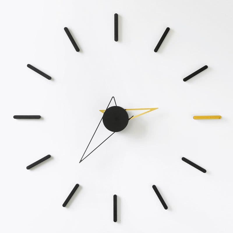 image-Wozoom House Quasi Background Wall Decoration Clock Wall Clock Living Room Nordic Light Luxury Clock Wall Hanging Creative Modern Style