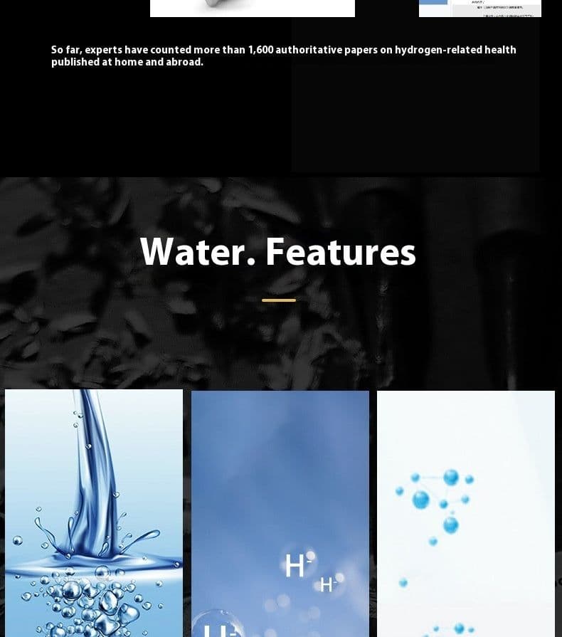 image-Hydrogen And Oxygen Separation Electrolysis Of Water Portable Anion Hydrogen-rich Cup