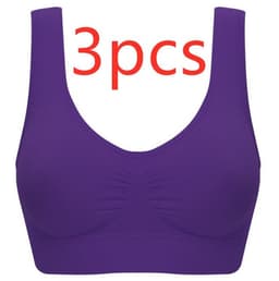 image-Women Yoga Tank Tops Sports Bra Workout Fitness Running Crop Top