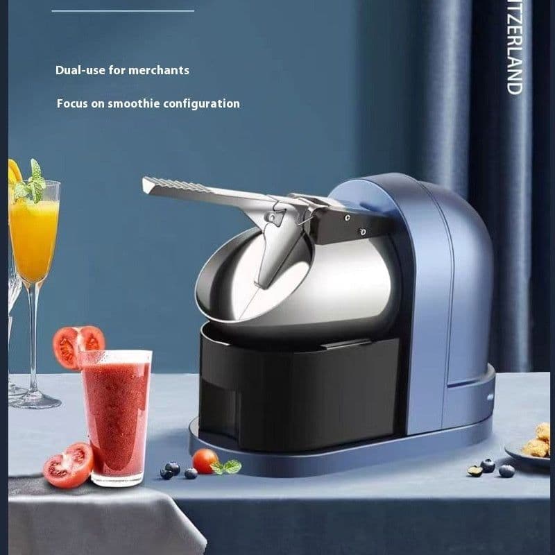 image-Automatic Electric Ice Crusher - 250W Metal Household Machine