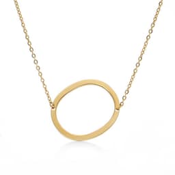 image-Fabulous Rose Gold Plated Stainless Steel Initial Letter Pendant Necklace